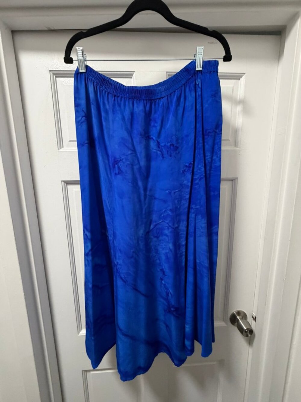 Wearable Art 100% Silk Maxi Skirt